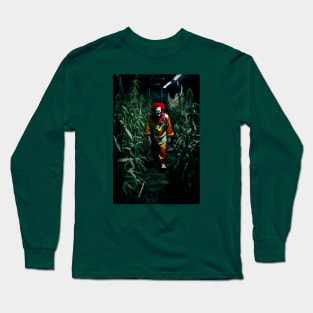 Clown In A Weed Garden Long Sleeve T-Shirt